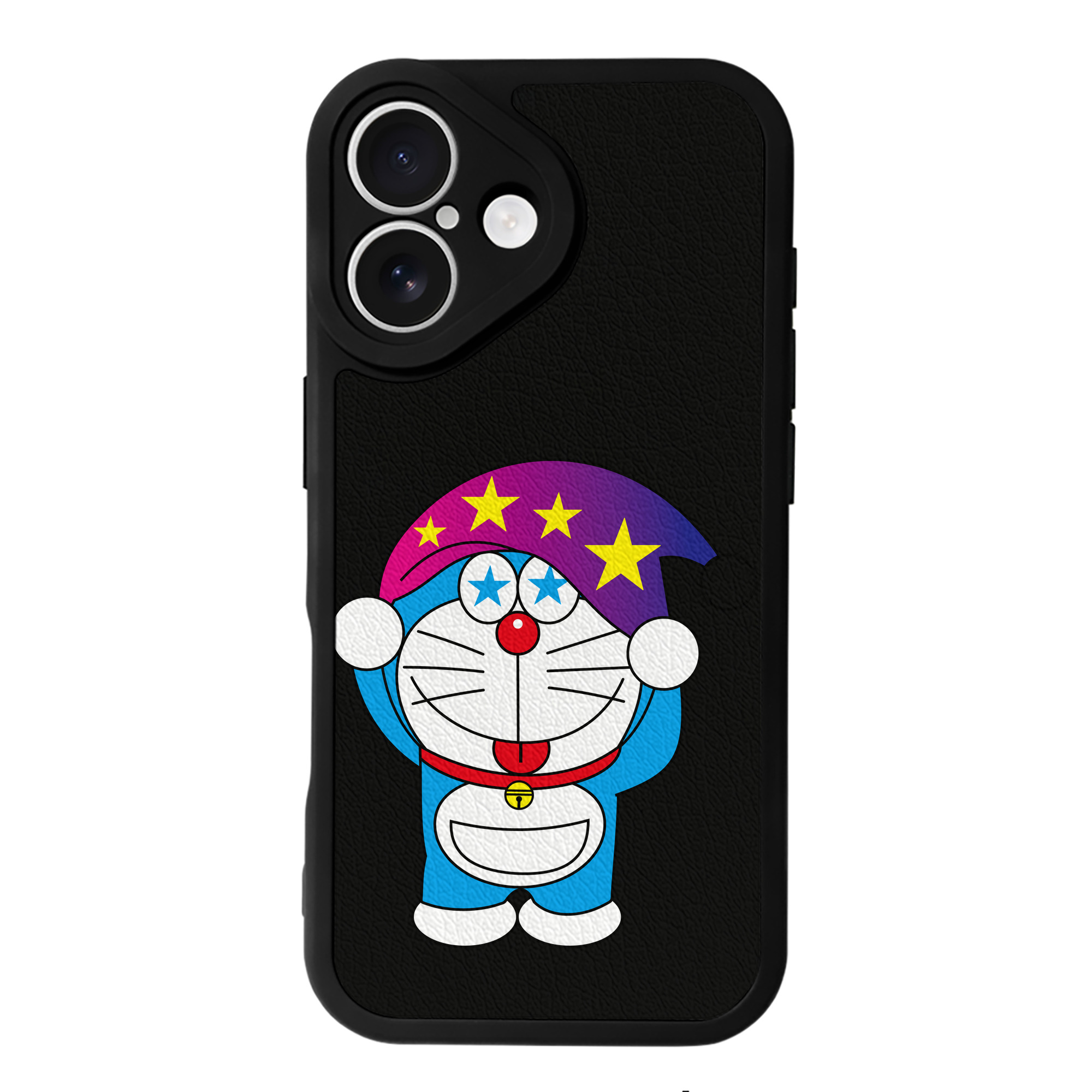 （画像用） ドラえもん Doraemon 【iPhone 16シリーズ対応】シリコンスマホケース（レザー調） 材質：シリコン